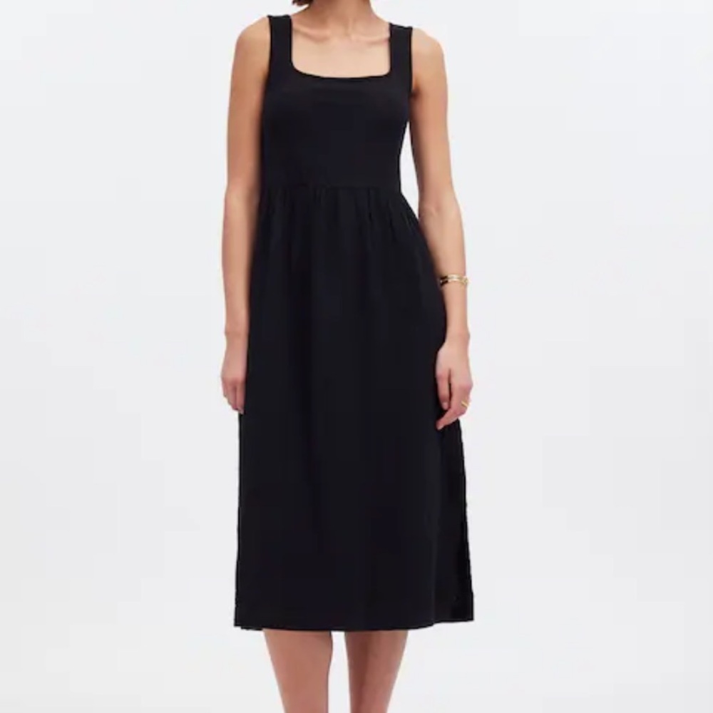 Madewell womens Knit Tank Midi Dress black L